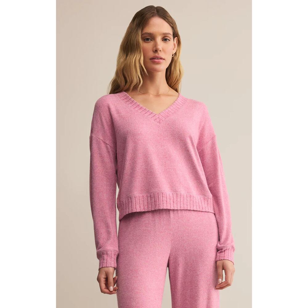 Z Supply Courtney Long Sleeve Top - Sweet Plum NWT SIZE S  L